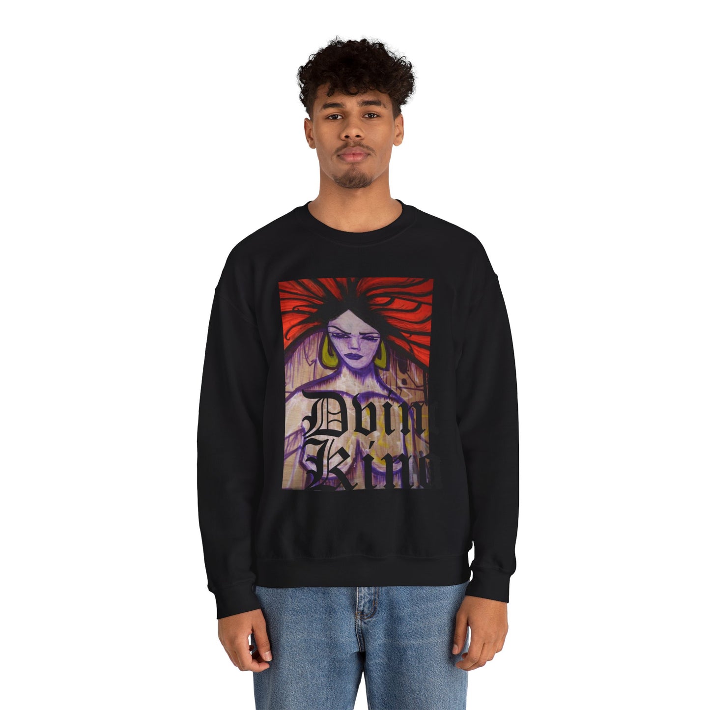 Naked Lady DVINCIIKINGS - Crewneck Sweatshirt