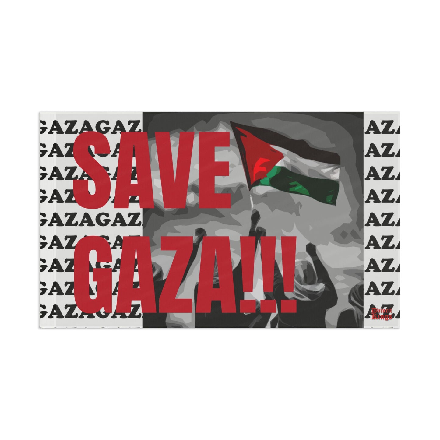 "Gaza Pro-Palestinian" Protest Flags