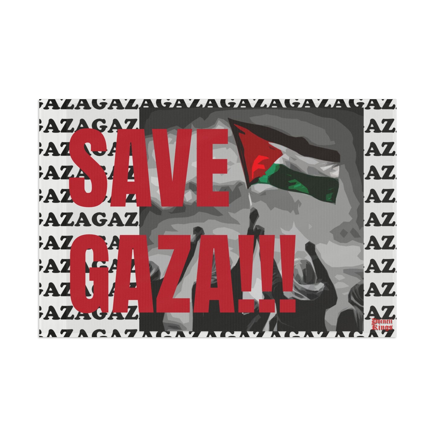 "Gaza Pro-Palestinian" Protest Flags