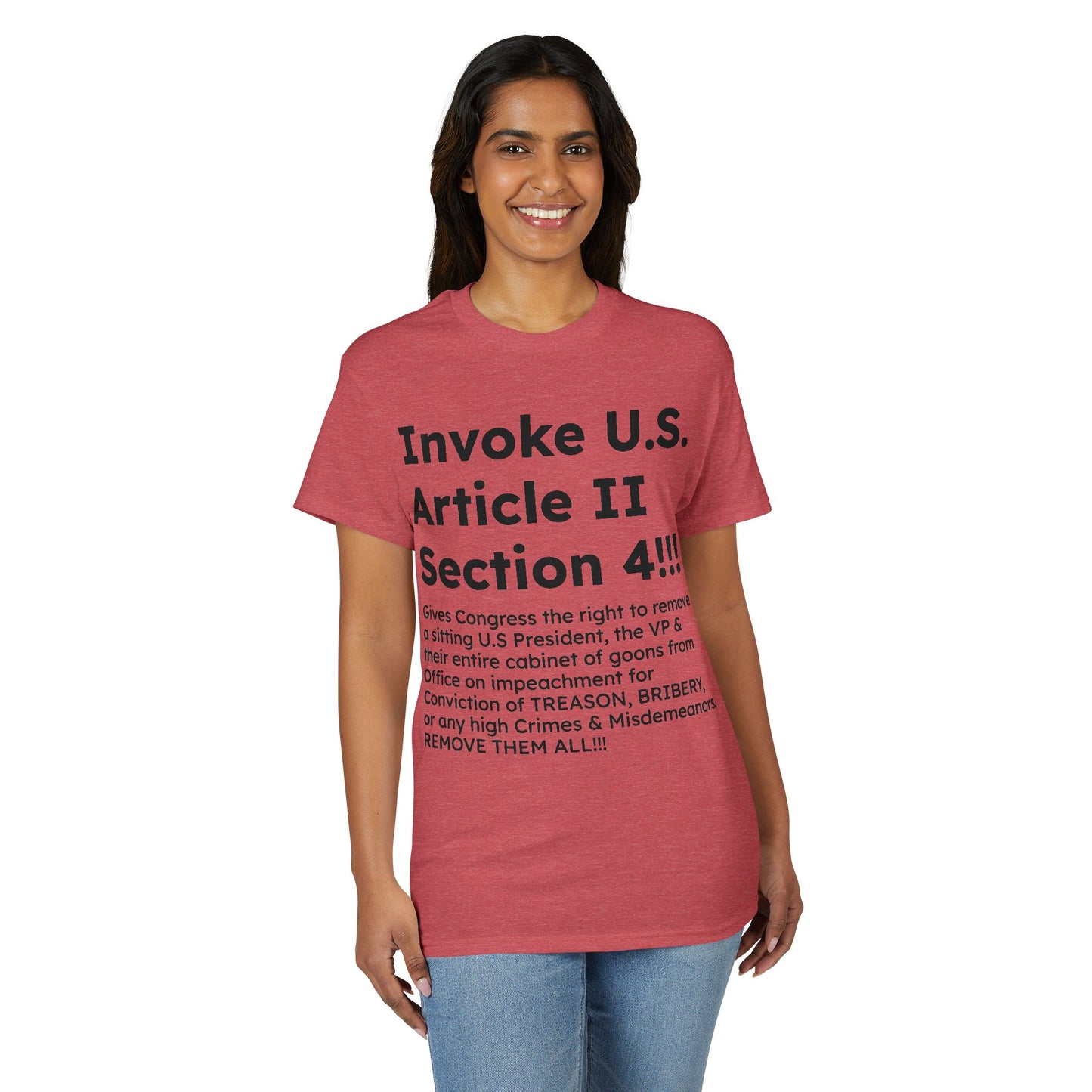 Invoke U.S. Article II Section 4 T-Shirt