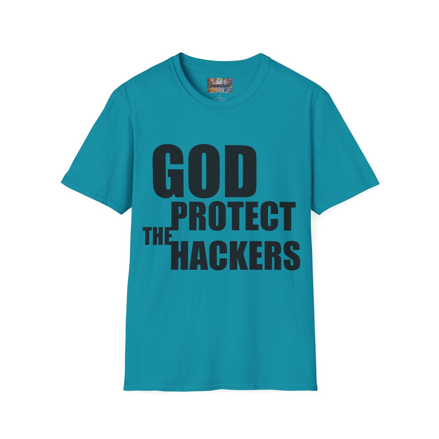 B20 - "God Protect/ Bless the Hackers" Unisex Softstyle T-Shirt