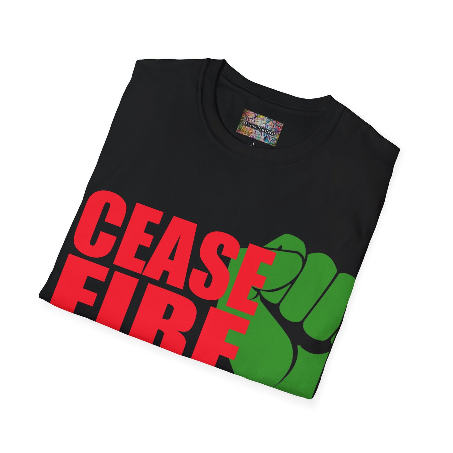 "CEASEFIRE NOW!!" Unisex Softstyle T