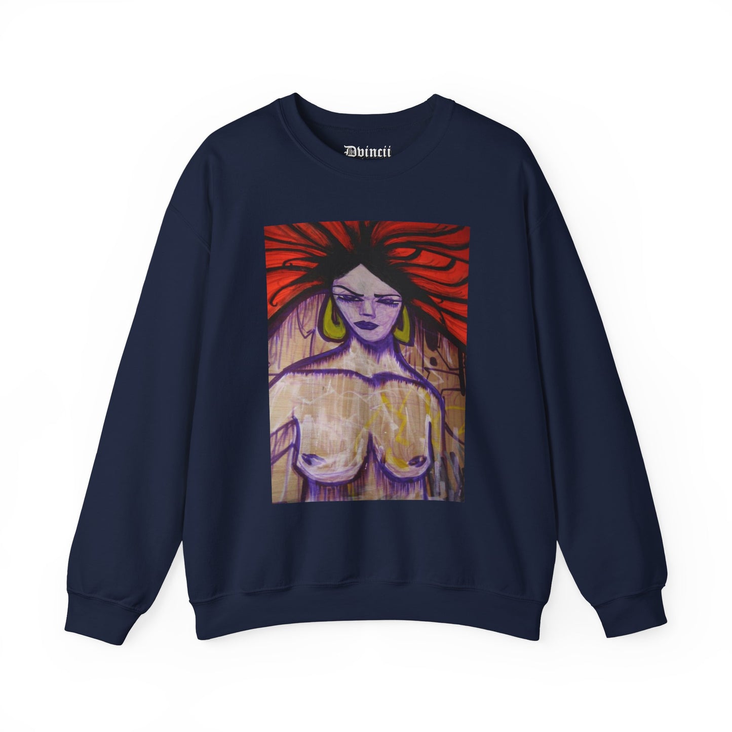 Naked Lady DVINCIIKINGS - Crewneck Sweatshirt