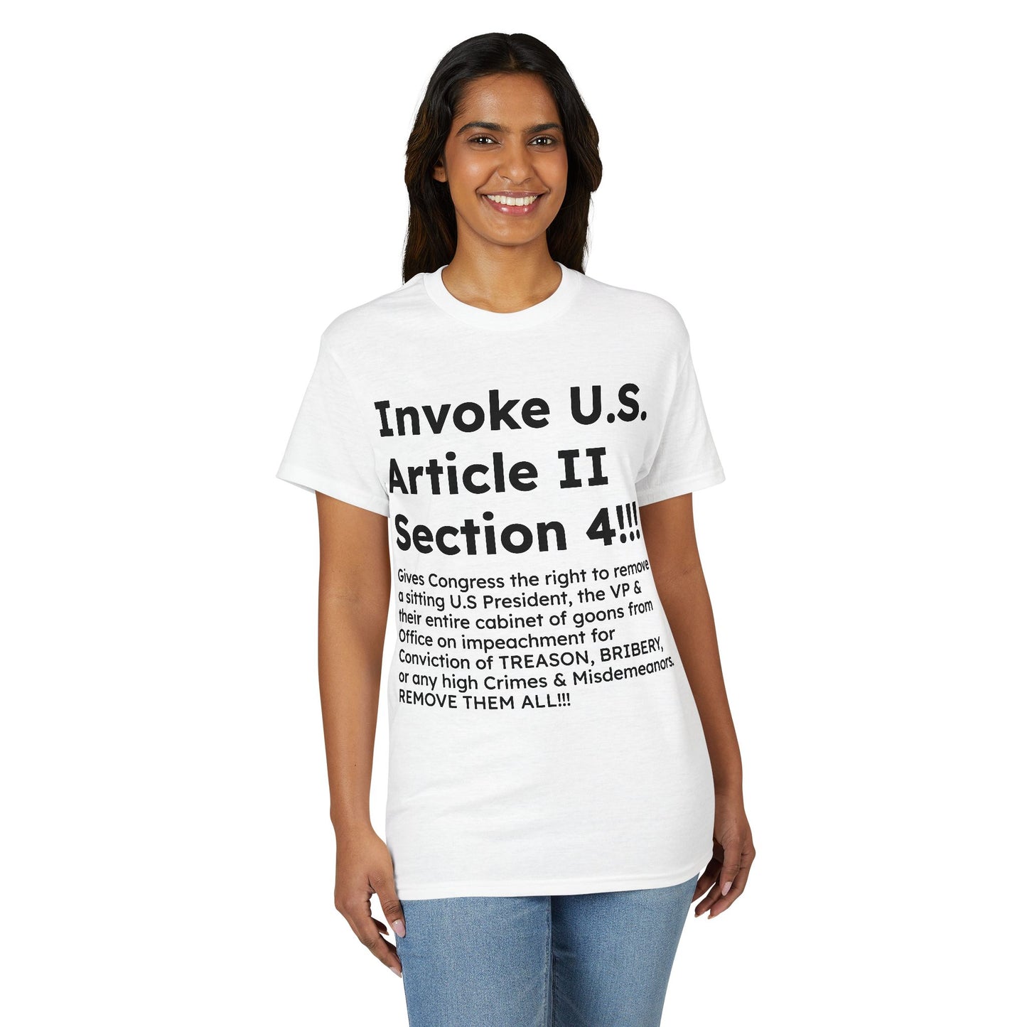 Invoke U.S. Article II Section 4 T-Shirt