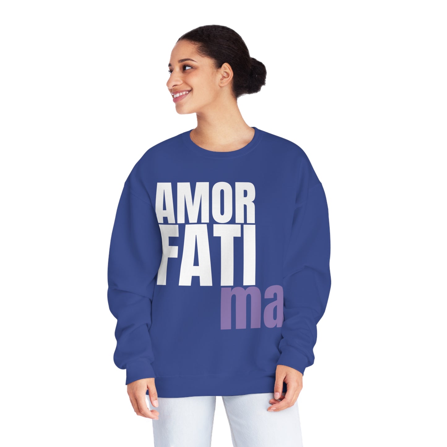 "Amor Fati Ma" Unisex NuBlend Crewneck Sweatshirt