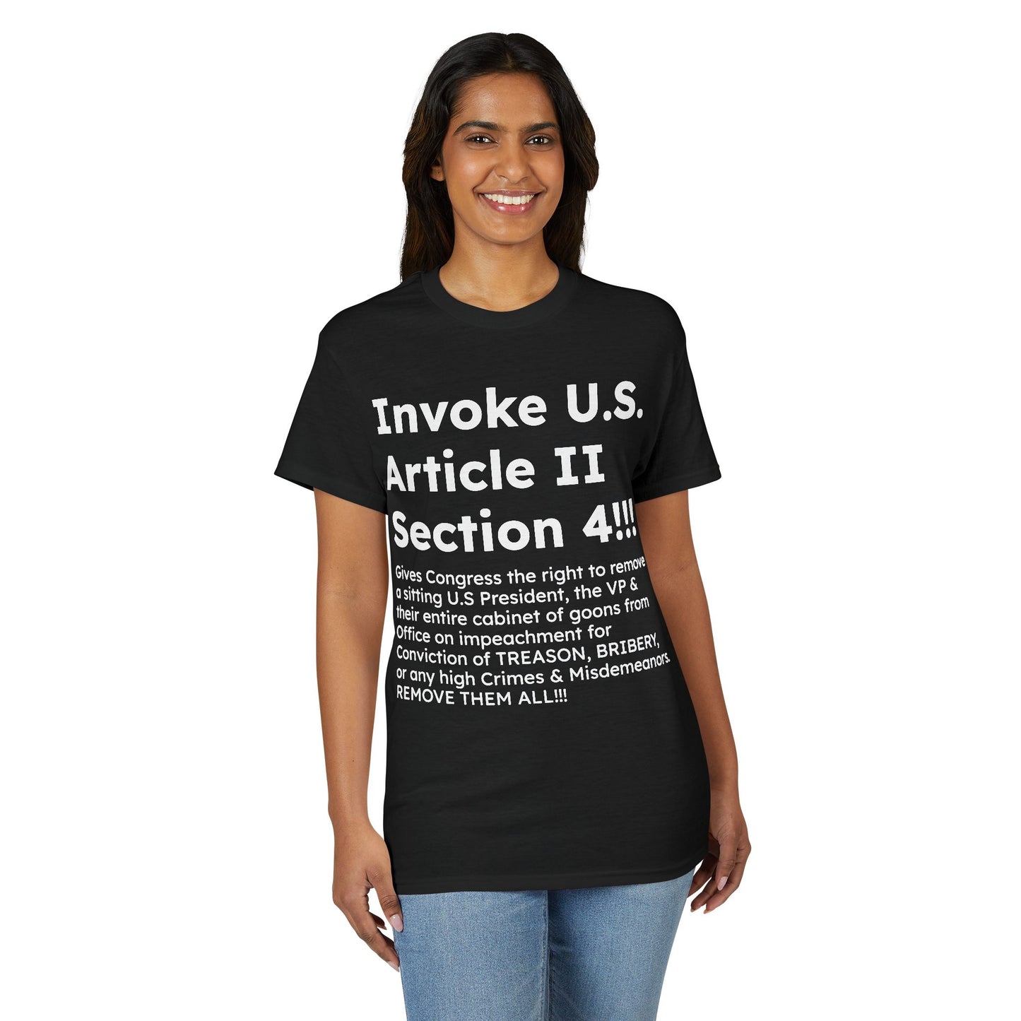 Invoke U.S. Article II Section 4 T-Shirt