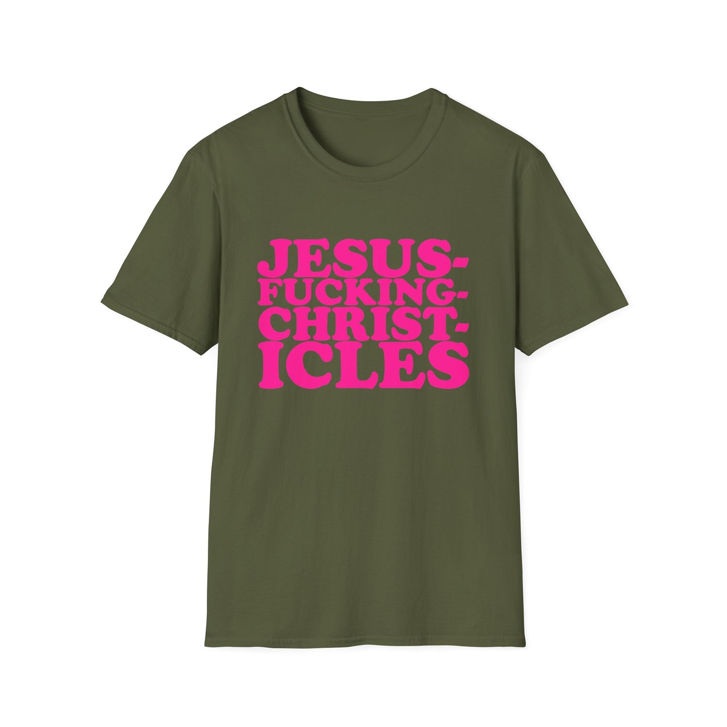 A39 - "Jesusfuckingchristcles"Unisex Softstyle T-Shirt