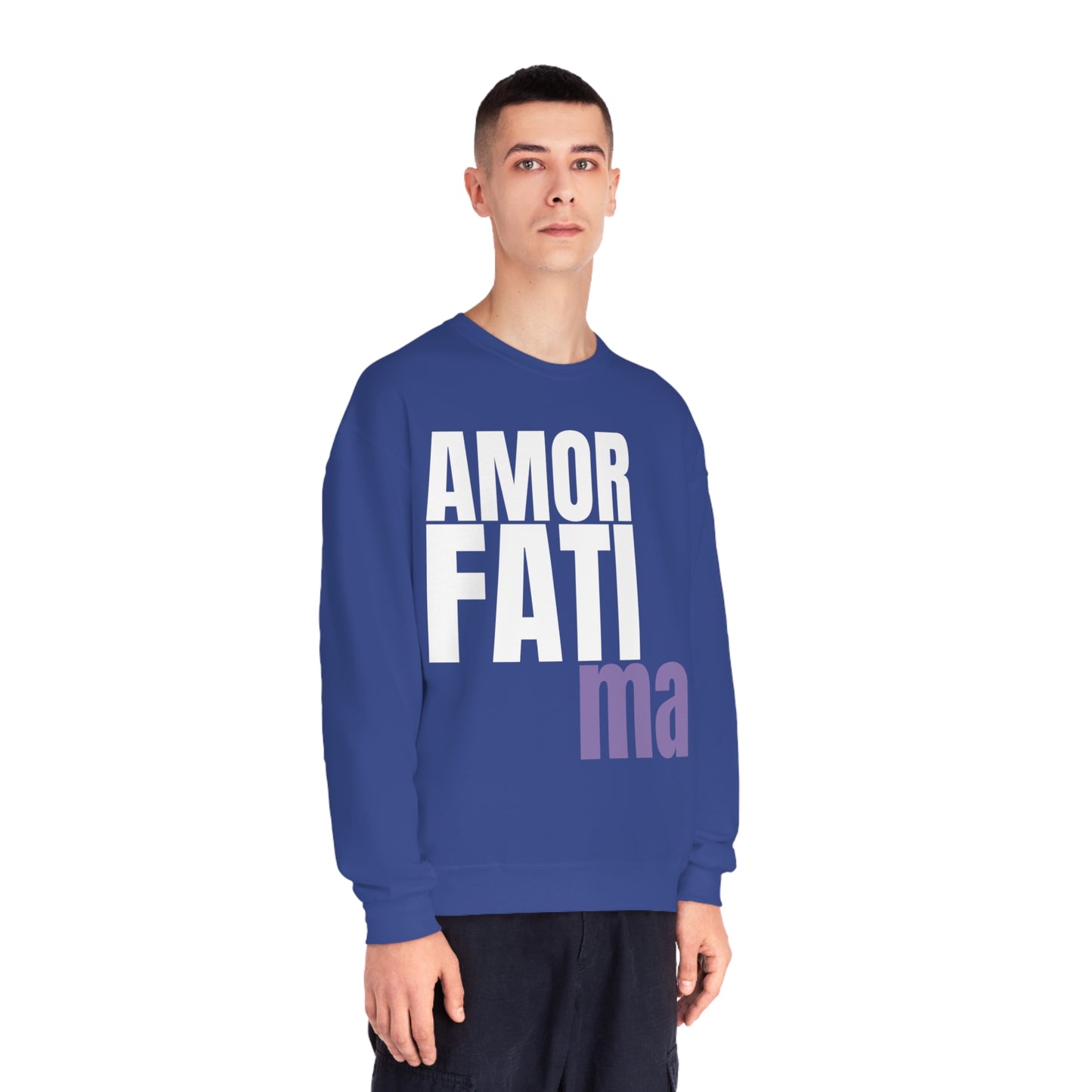 "Amor Fati Ma" Unisex NuBlend Crewneck Sweatshirt