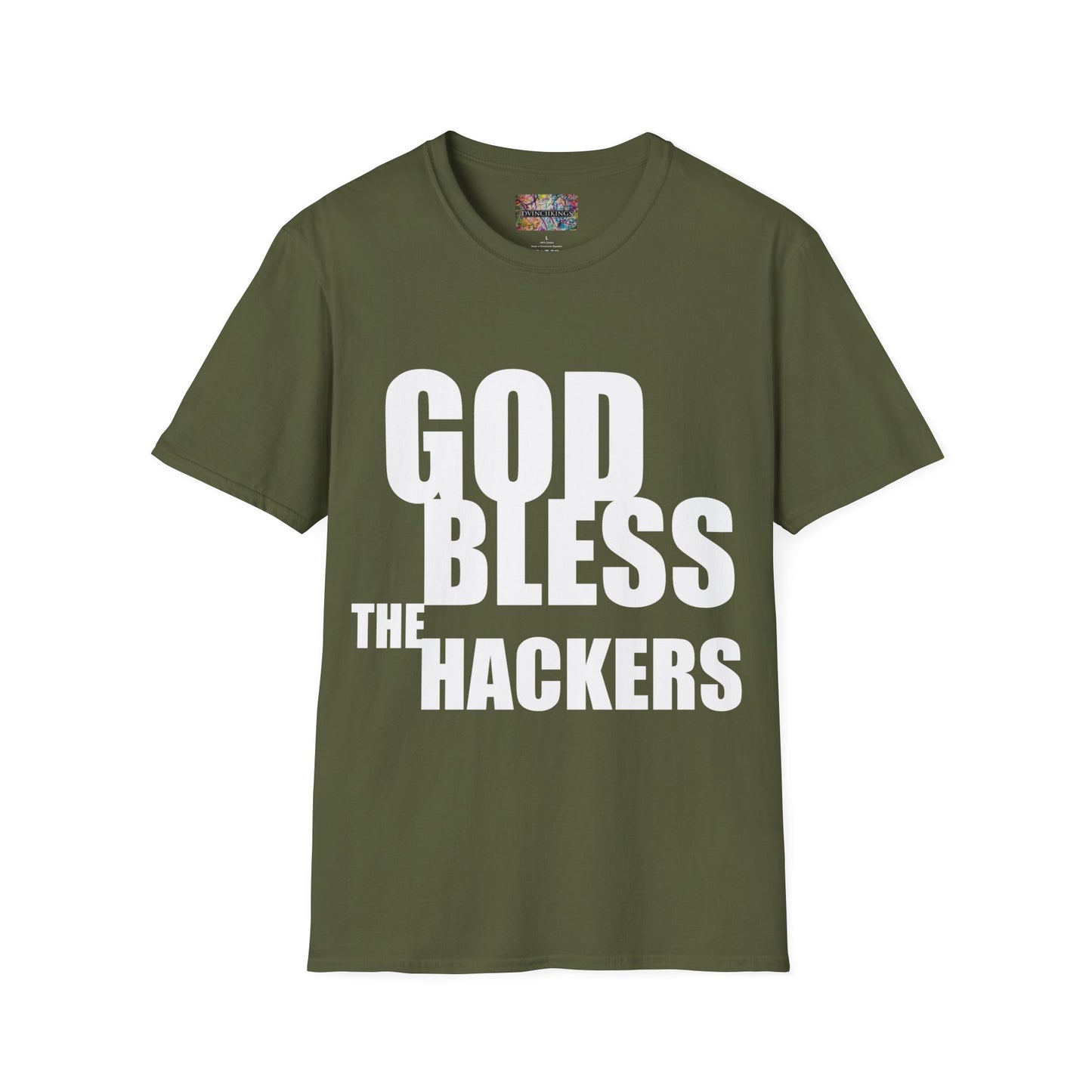 B20 - "God Protect/ Bless the Hackers" Unisex Softstyle T-Shirt