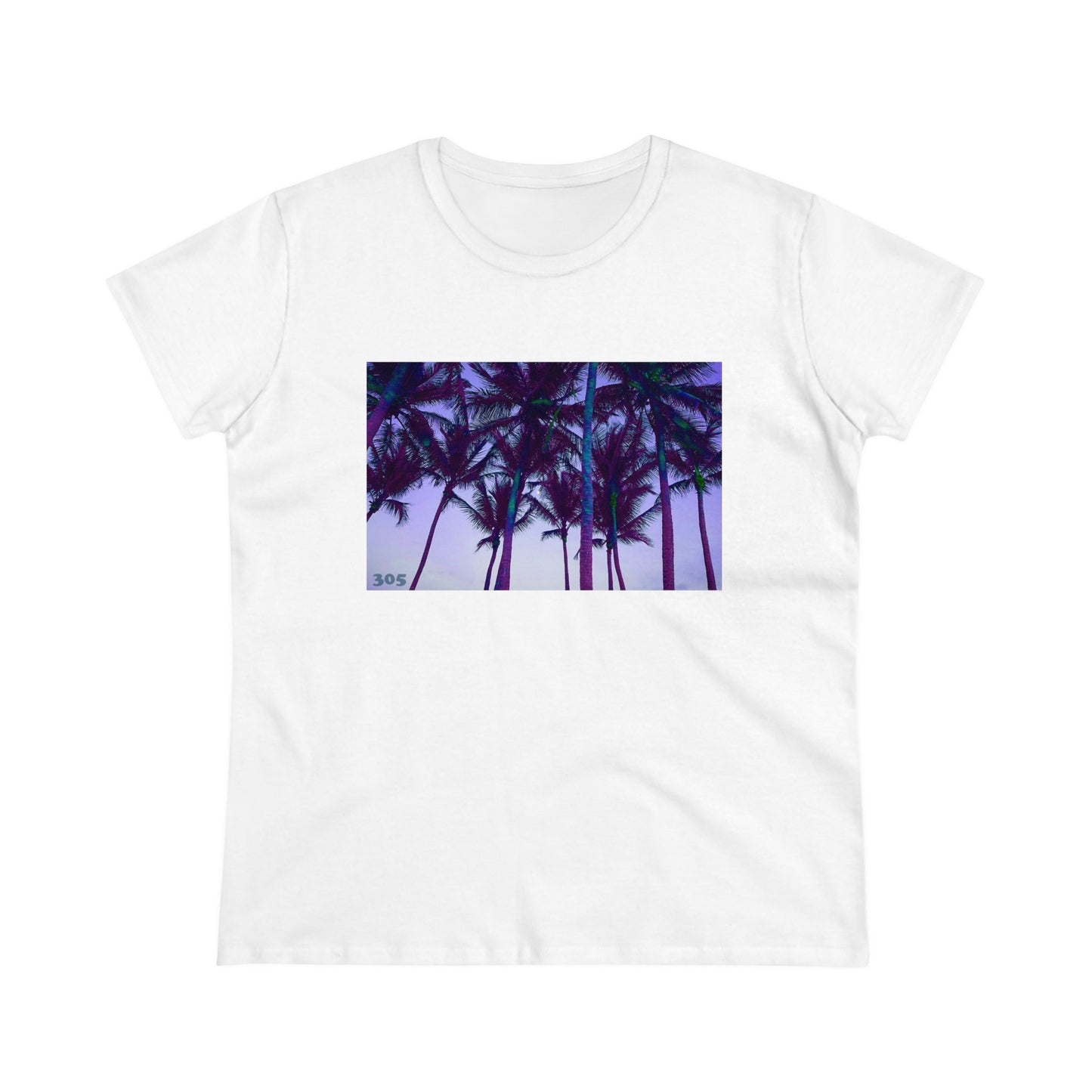 A4 - "305 Palms" Women's Midweight Cotton Tee