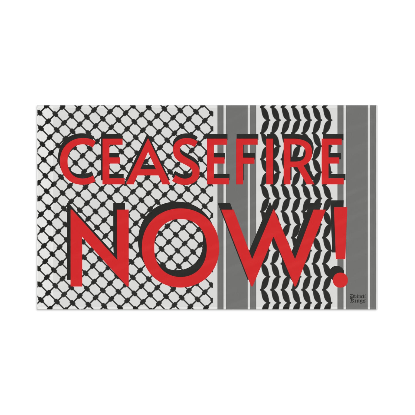 AP27 - "CEASEFIRE NOW!" Flag