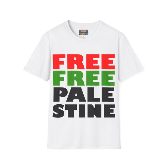 "FREE FREE PALESTINE" Unisex Softstyle T