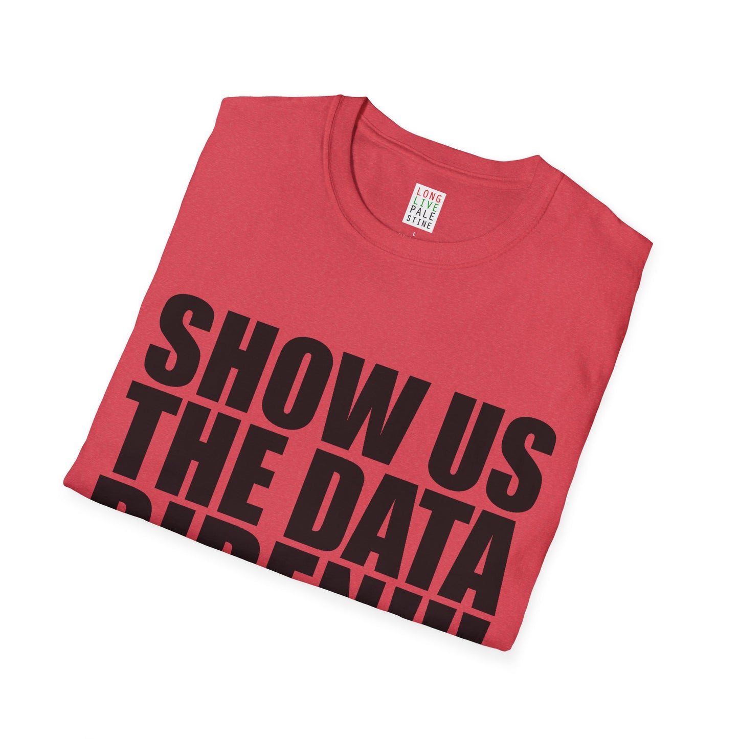 AP32 - "SHOW US THE DATA BIDEN!!" Unisex Softstyle T-Shirt