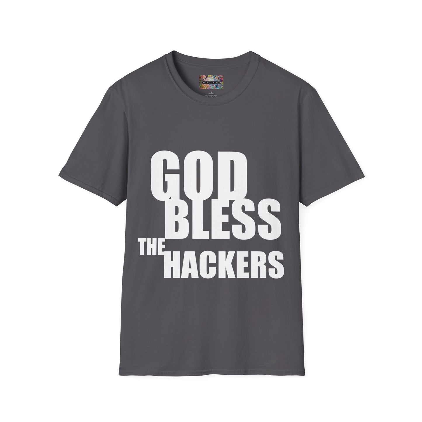 B20 - "God Protect/ Bless the Hackers" Unisex Softstyle T-Shirt