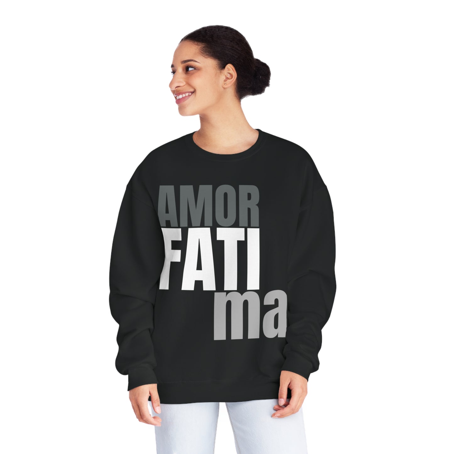 A6 - "Amor Fati Ma" Unisex NuBlend® Crewneck Sweatshirt