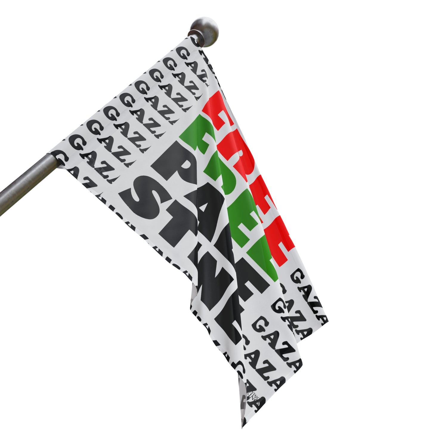 AP25 - "FREE FREE PALESTINE" Pro-Palestinian Flag