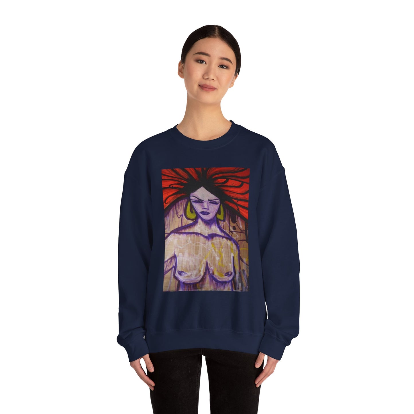 "DVINCIIKINGS ChicaDVK33" Unisex Crewneck Sweatshirt