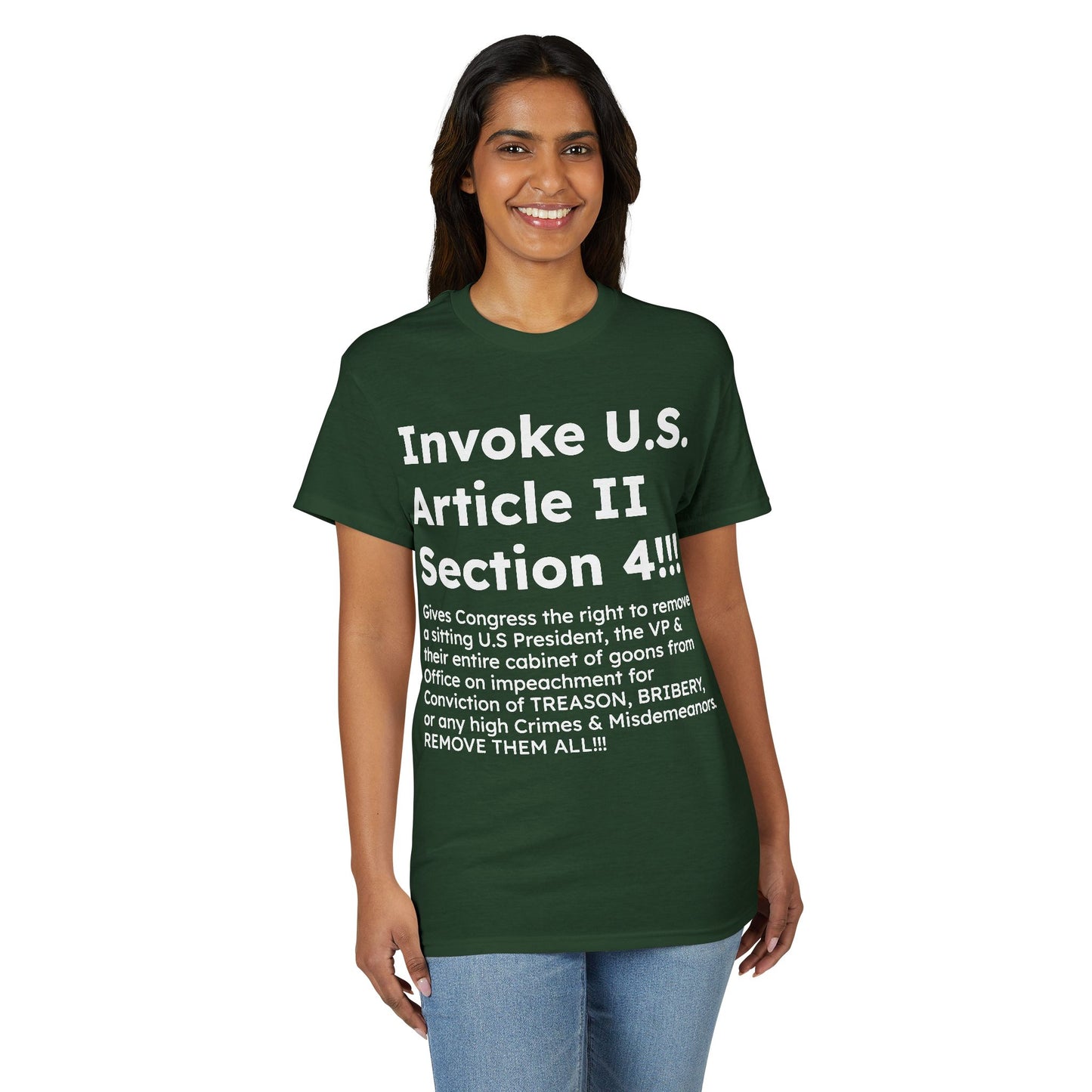 Invoke U.S. Article II Section 4 T-Shirt