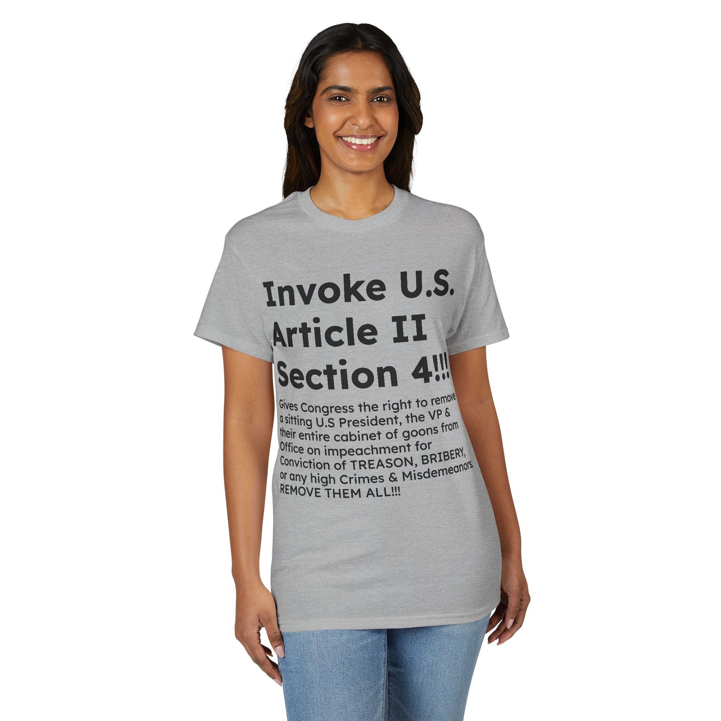 Invoke U.S. Article II Section 4 T-Shirt