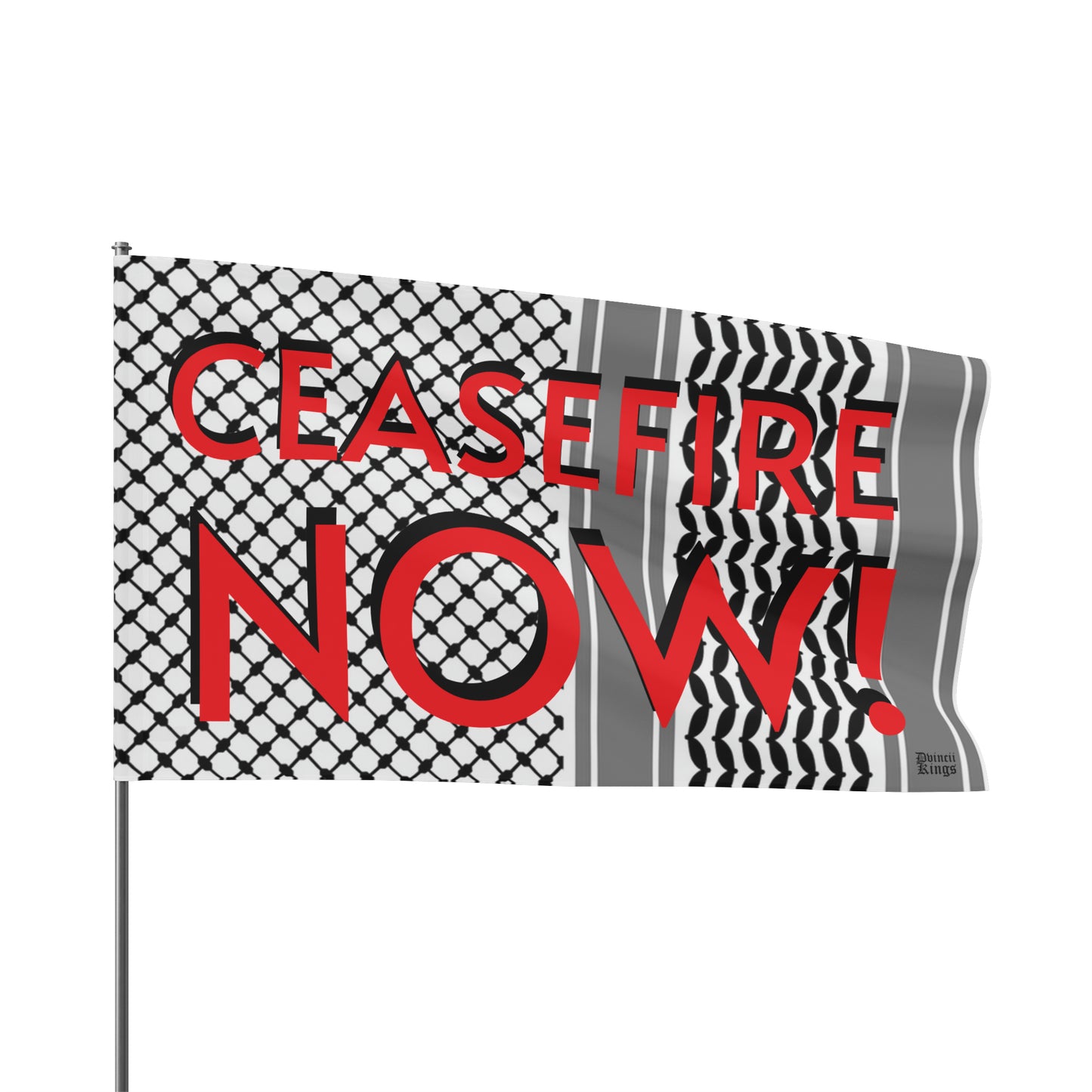 AP27 - "CEASEFIRE NOW!" Flag