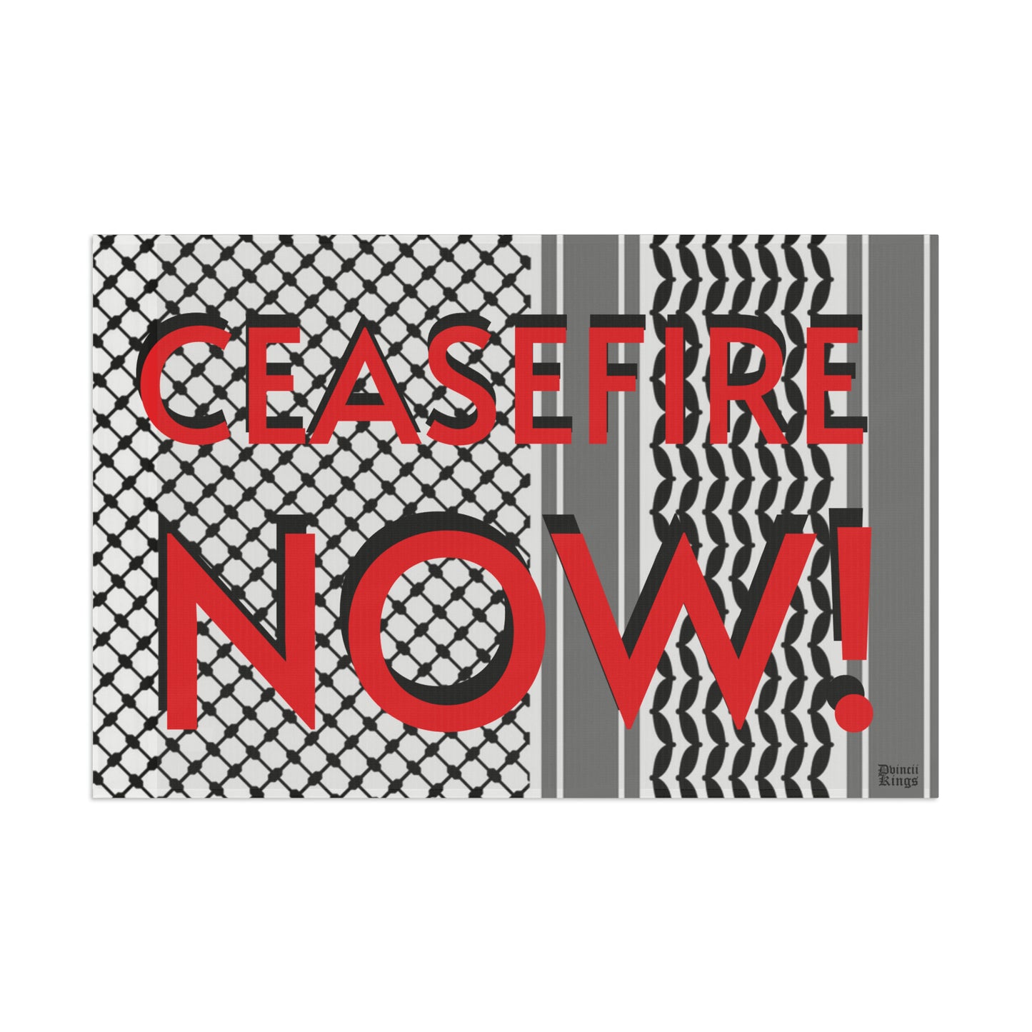 AP27 - "CEASEFIRE NOW!" Flag