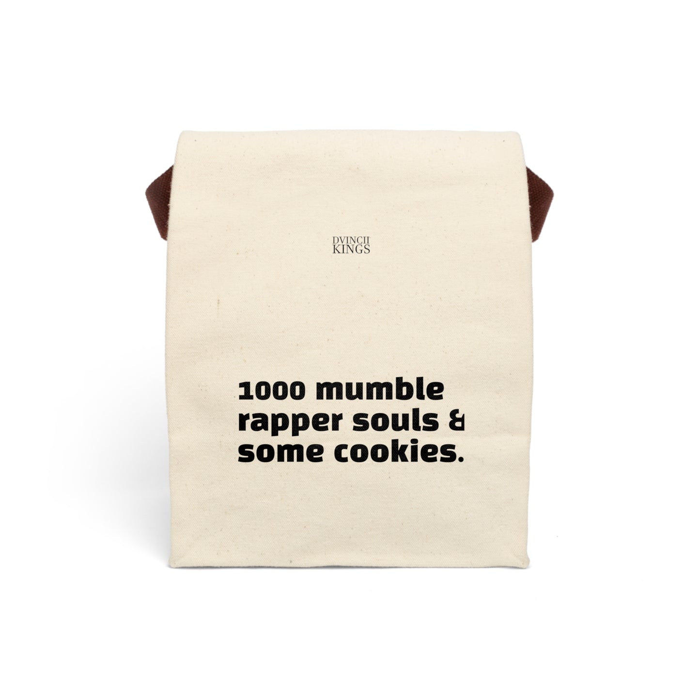 "1000 mumble rapper Souls & Cookies" Canvas Lunch Bag With Strap