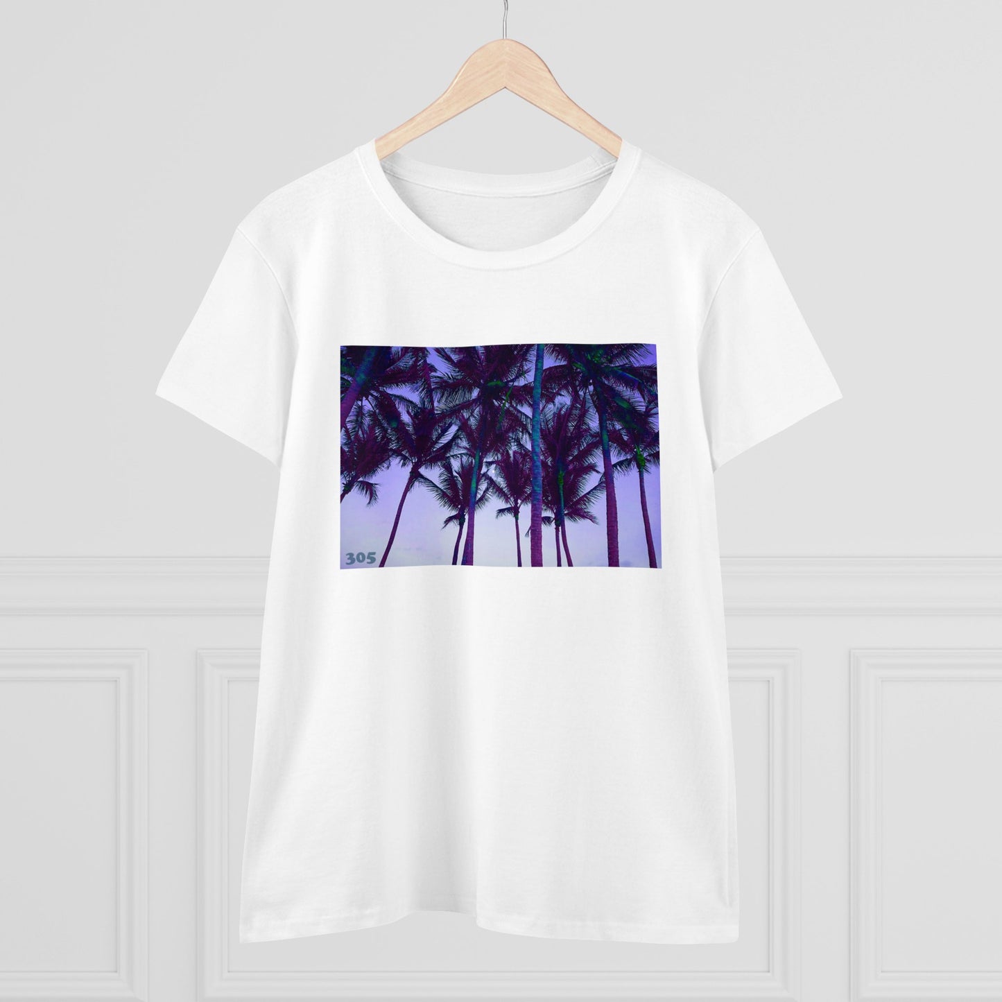 A4 - "305 Palms" Women's Midweight Cotton Tee