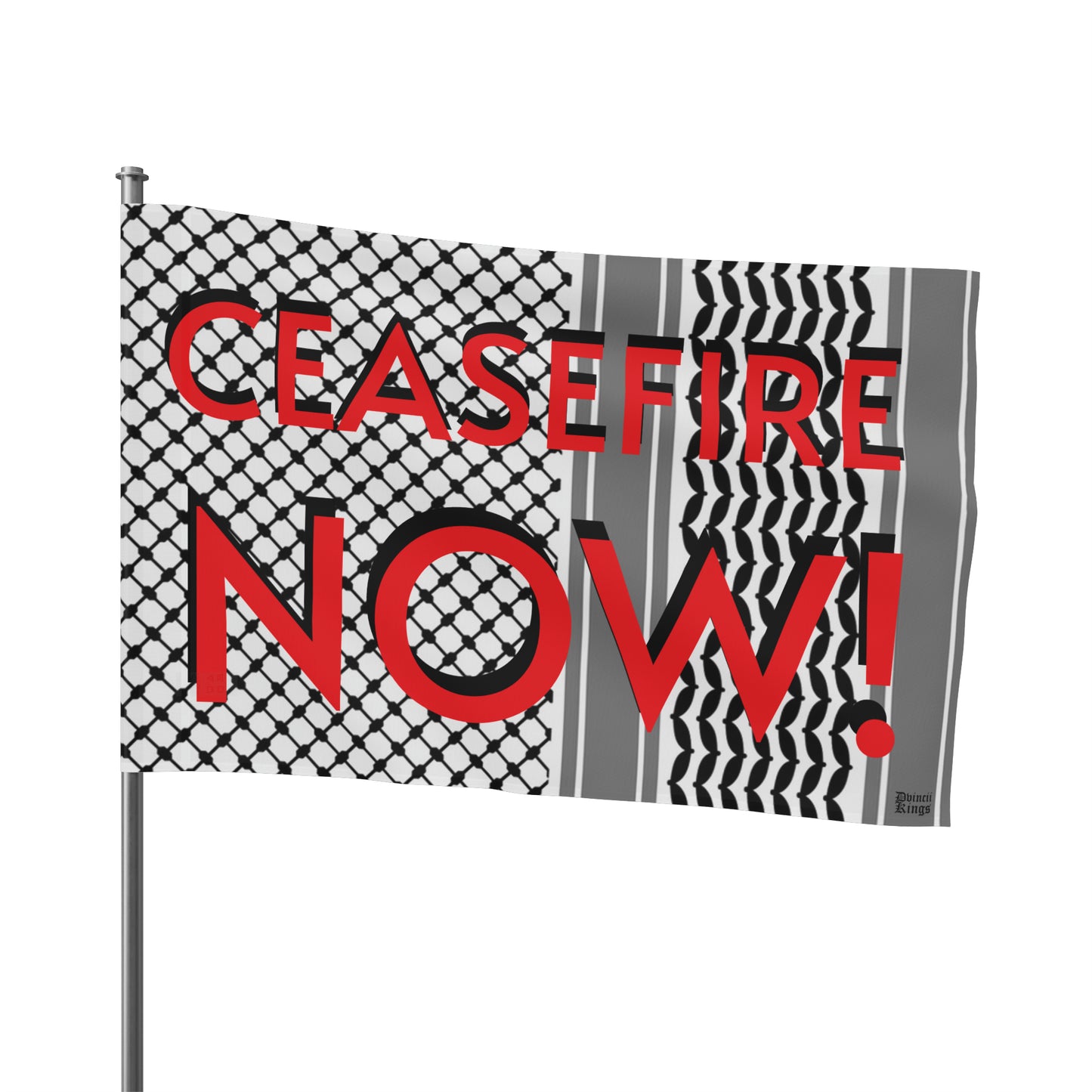 AP27 - "CEASEFIRE NOW!" Flag