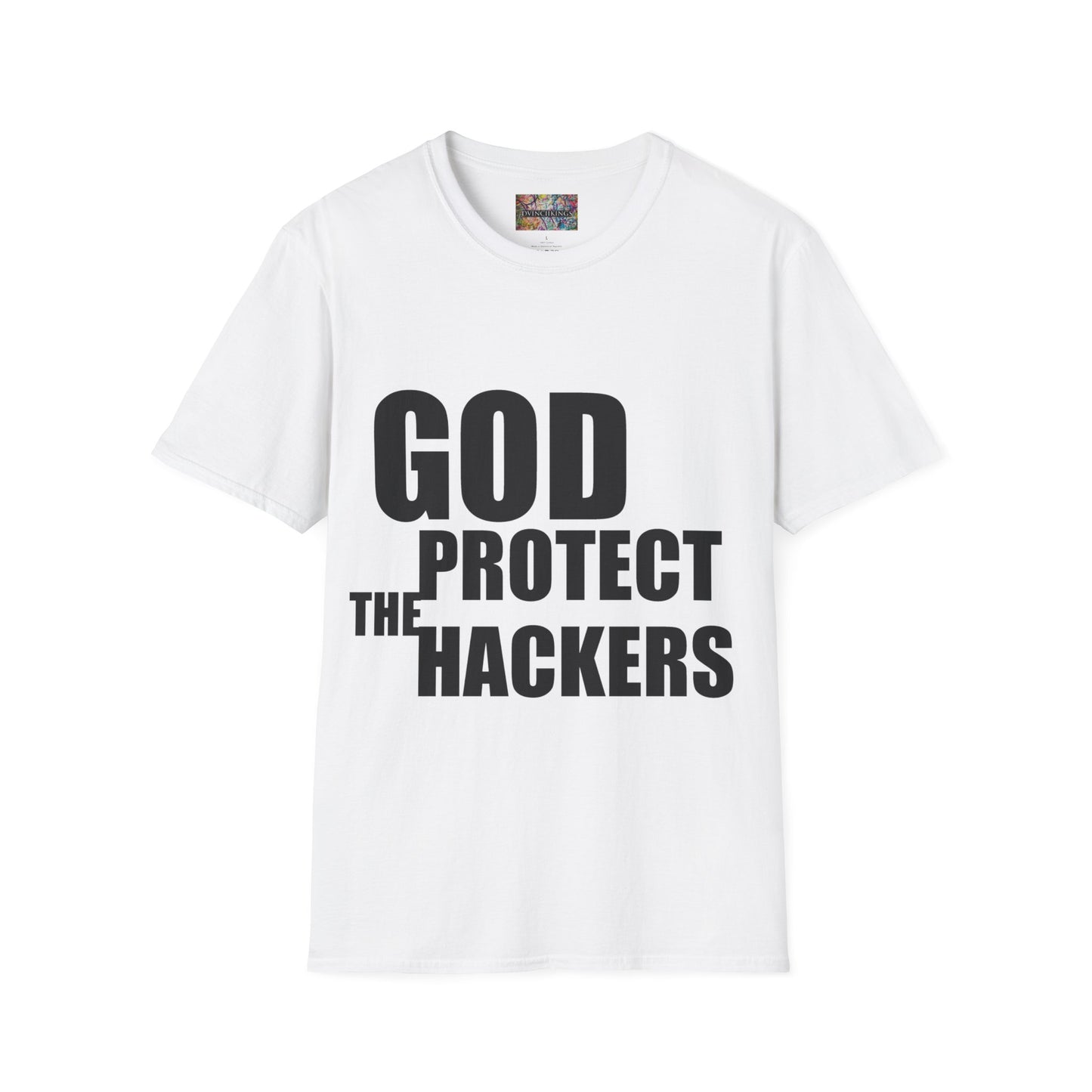 B20 - "God Protect/ Bless the Hackers" Unisex Softstyle T-Shirt