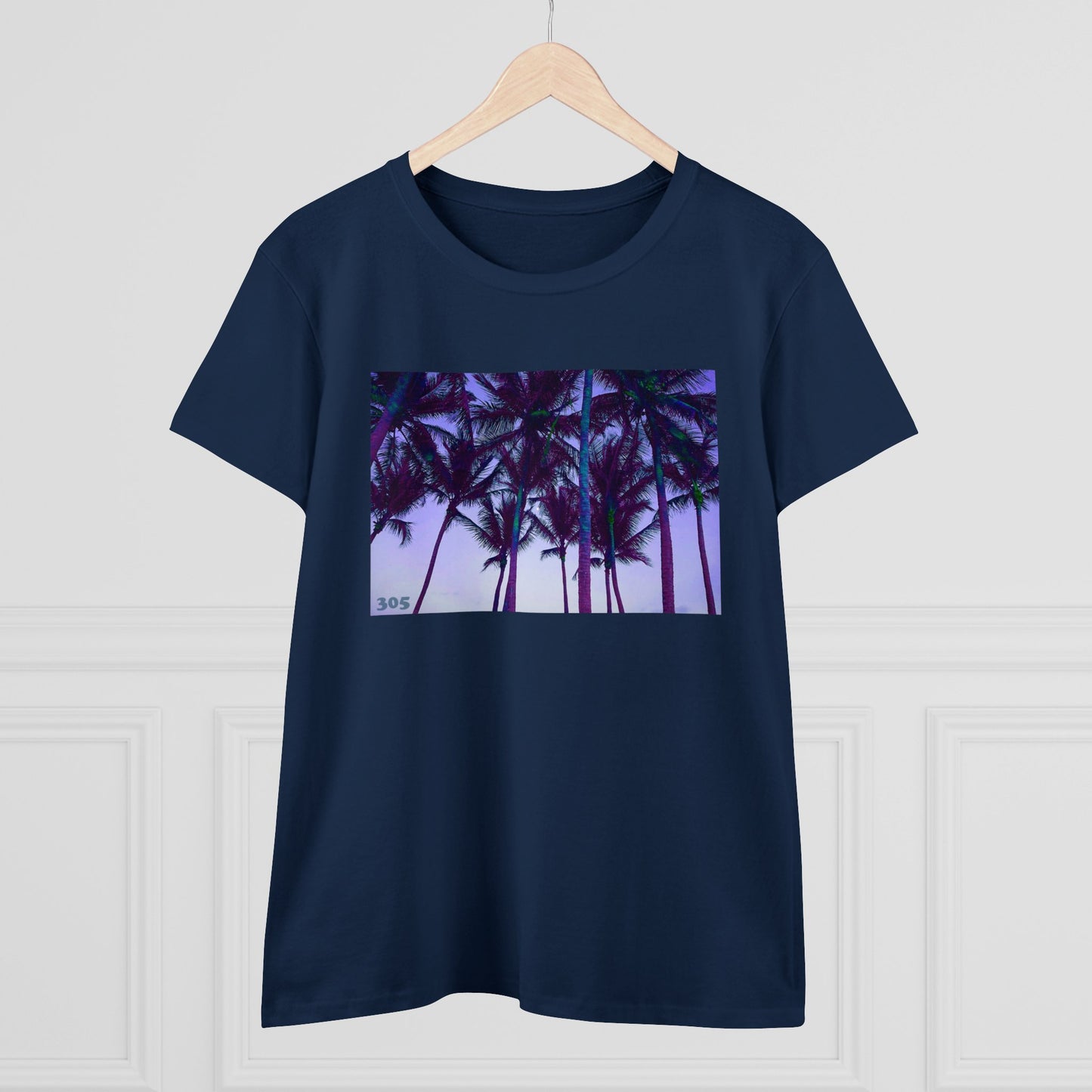 A4 - "305 Palms" Women's Midweight Cotton Tee