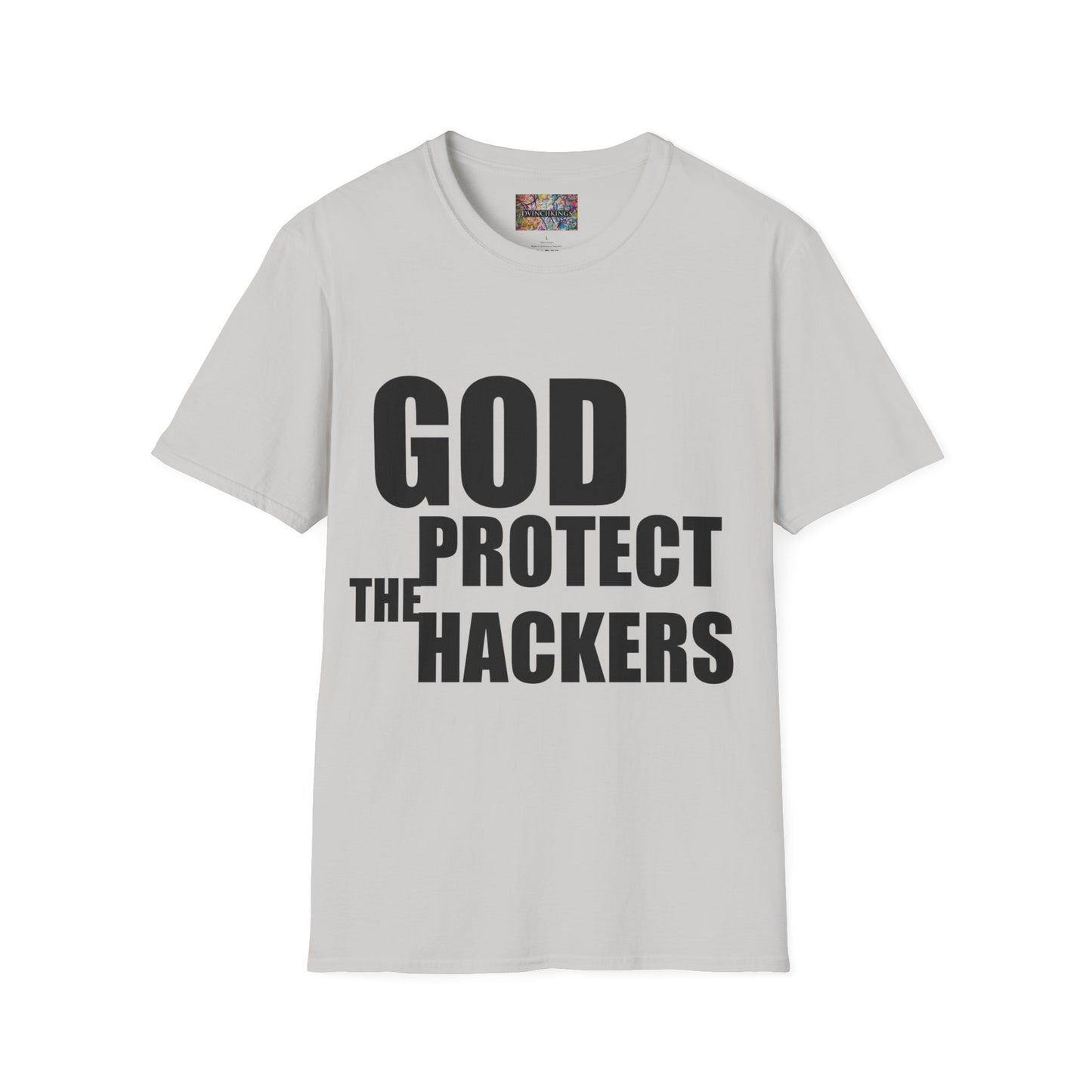 B20 - "God Protect/ Bless the Hackers" Unisex Softstyle T-Shirt