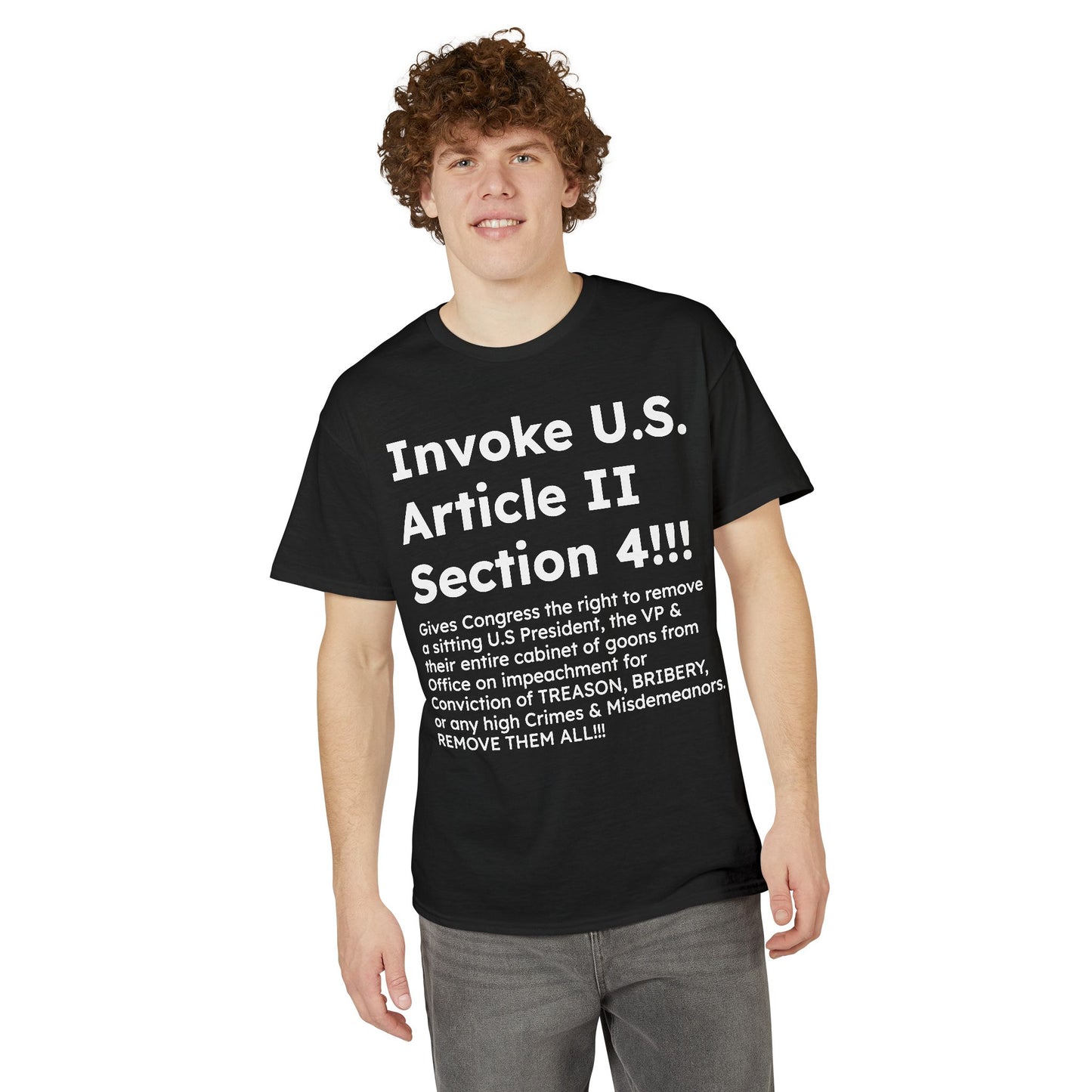 Invoke U.S. Article II Section 4 T-Shirt
