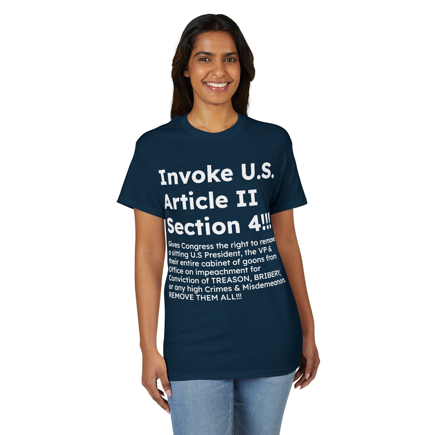 Invoke U.S. Article II Section 4 T-Shirt