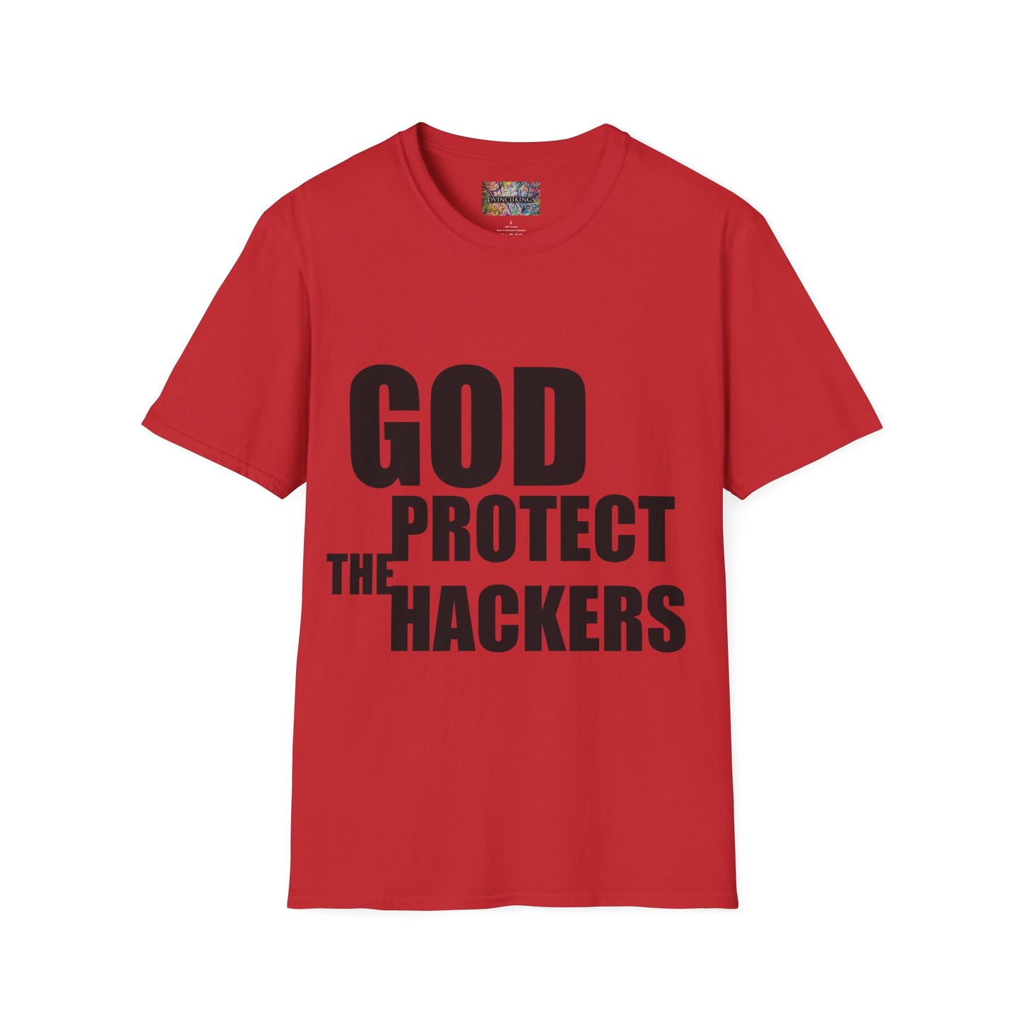 B20 - "God Protect/ Bless the Hackers" Unisex Softstyle T-Shirt