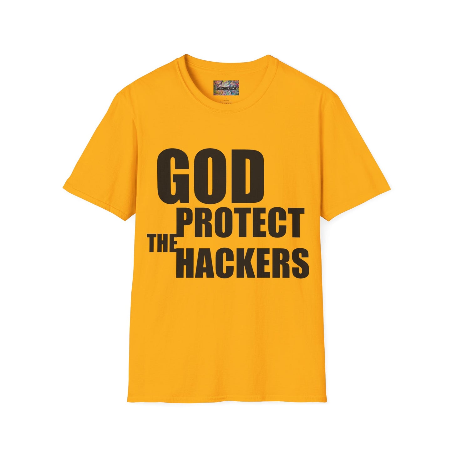 B20 - "God Protect/ Bless the Hackers" Unisex Softstyle T-Shirt