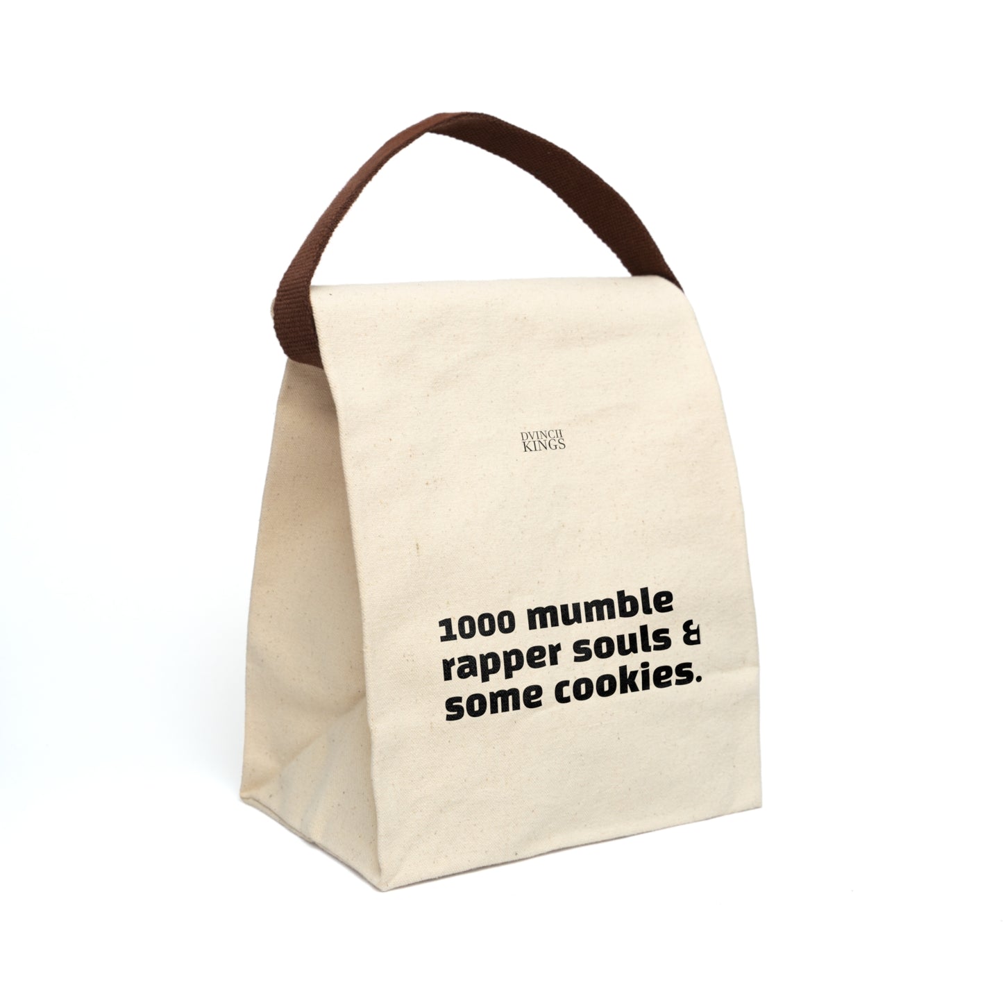 "1000 mumble rapper Souls & Cookies" Canvas Lunch Bag With Strap