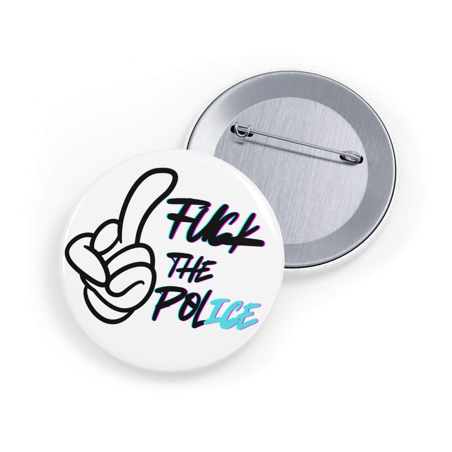 Round Pin Button - F**k the Police | Protest Badge