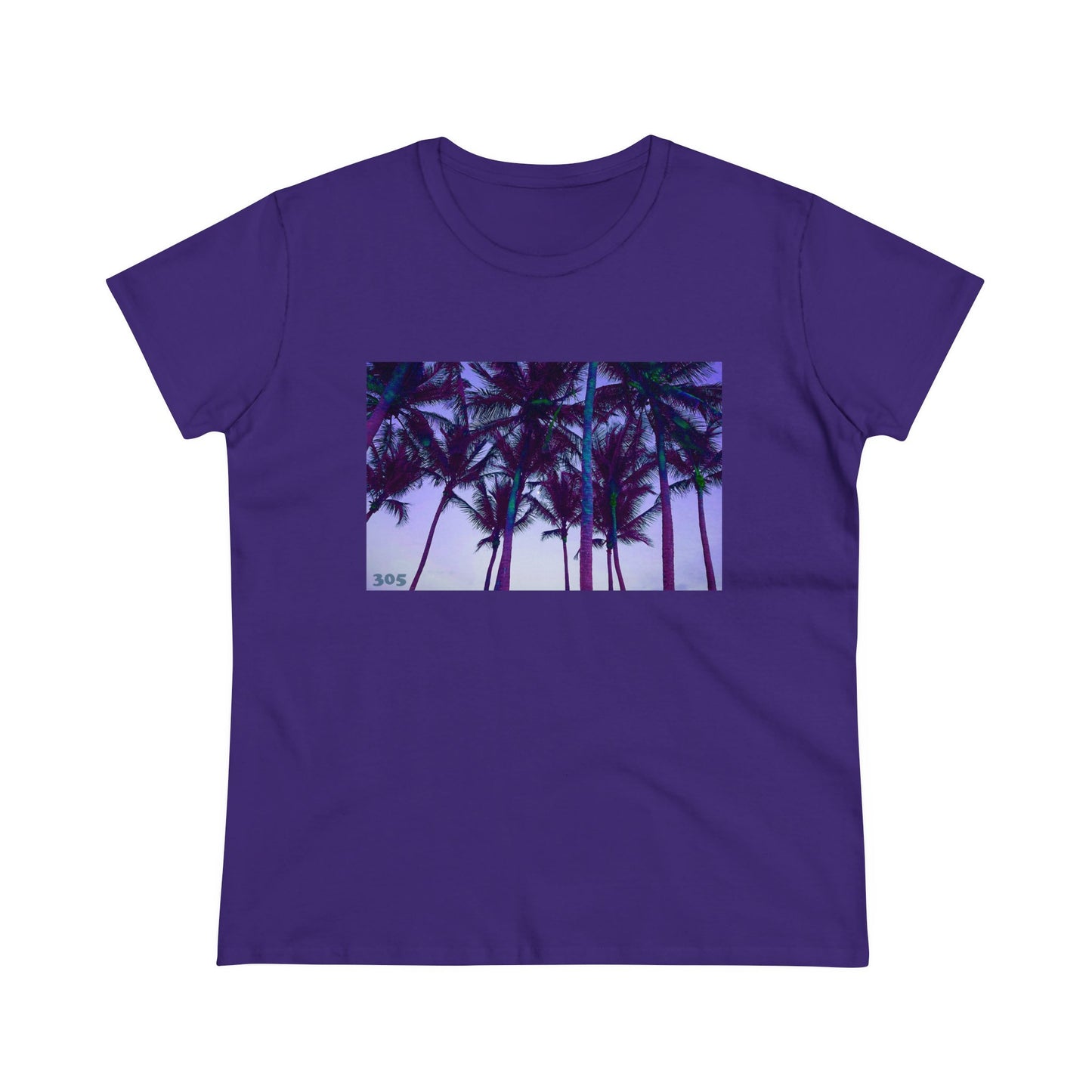 A4 - "305 Palms" Women's Midweight Cotton Tee