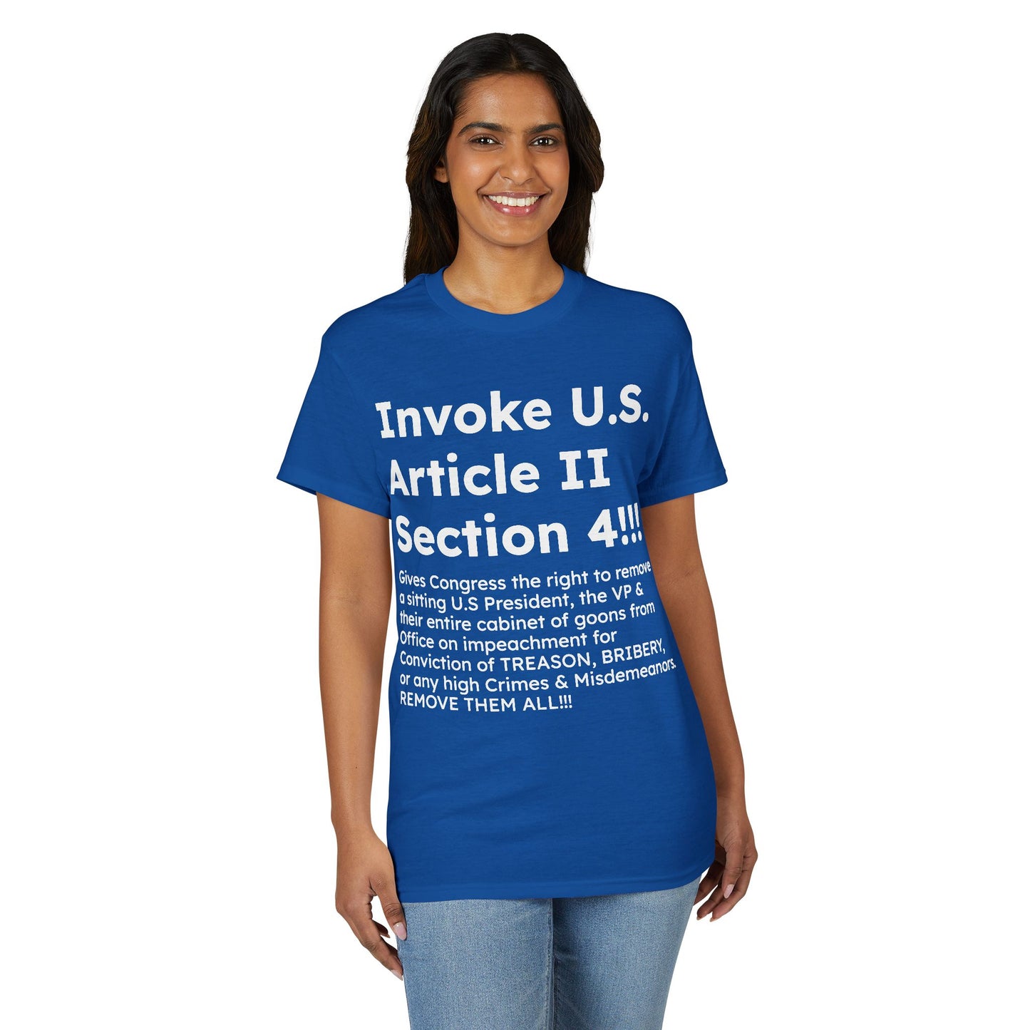 Invoke U.S. Article II Section 4 T-Shirt
