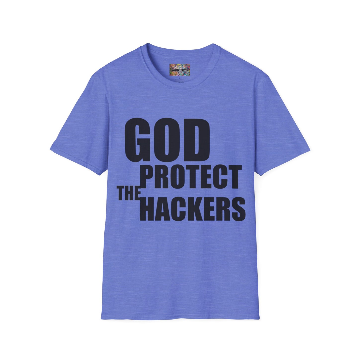 B20 - "God Protect/ Bless the Hackers" Unisex Softstyle T-Shirt