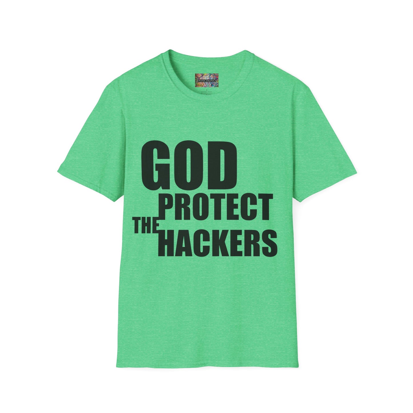 B20 - "God Protect/ Bless the Hackers" Unisex Softstyle T-Shirt