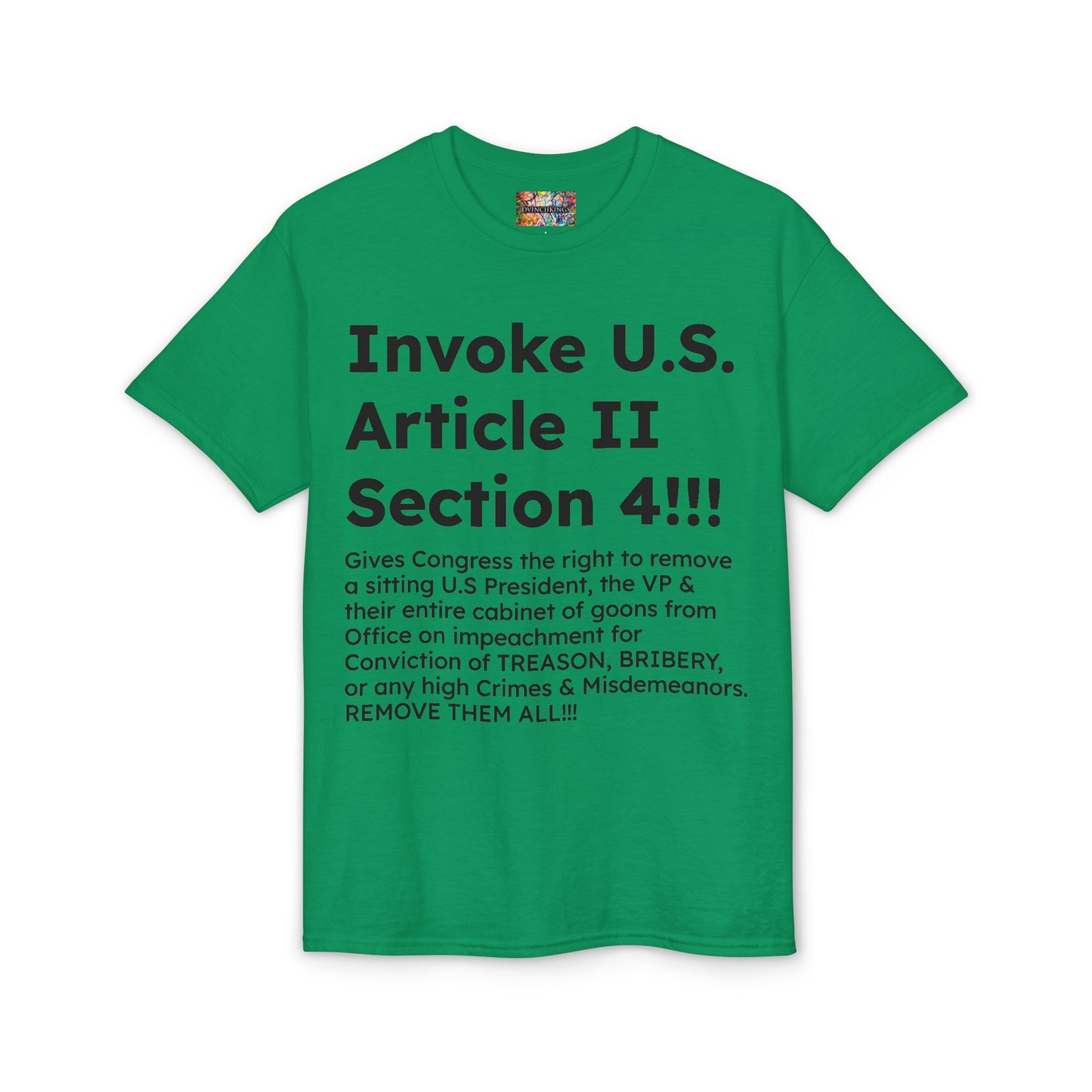 Invoke U.S. Article II Section 4 T-Shirt
