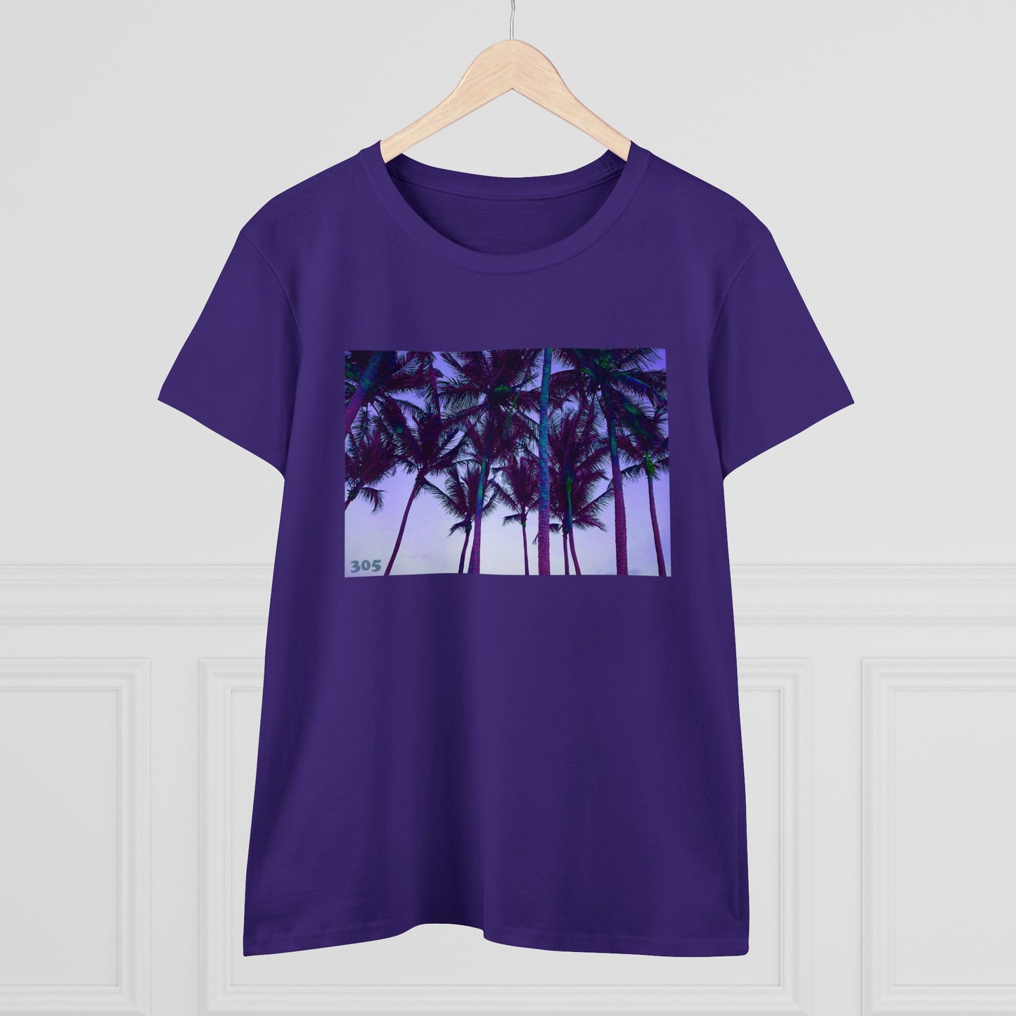 A4 - "305 Palms" Women's Midweight Cotton Tee