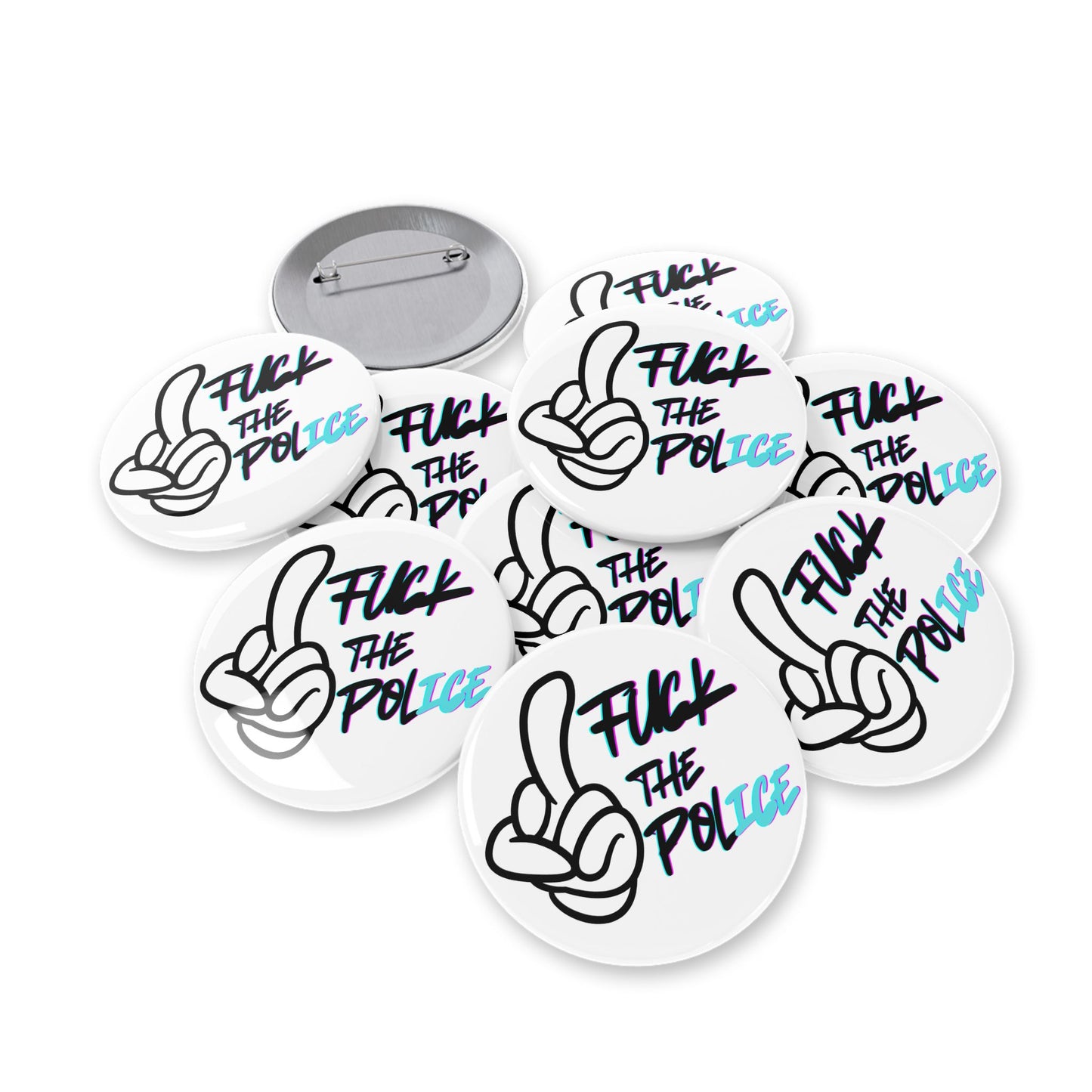 Round Pin Button - F**k the Police | Protest Badge