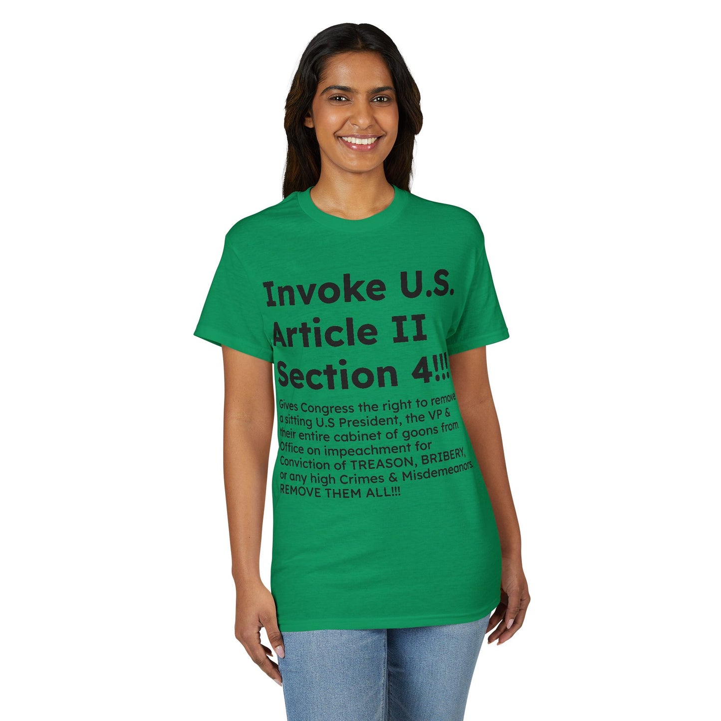Invoke U.S. Article II Section 4 T-Shirt