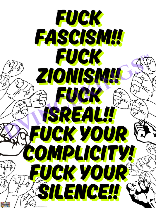 Fk Fascism Posters 36"x48" PDF Digital Download