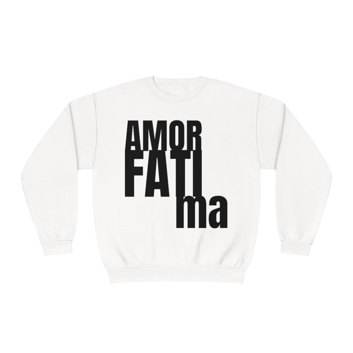 A5 - "Amor Fati Ma" Unisex NuBlend® Crewneck Sweatshirt